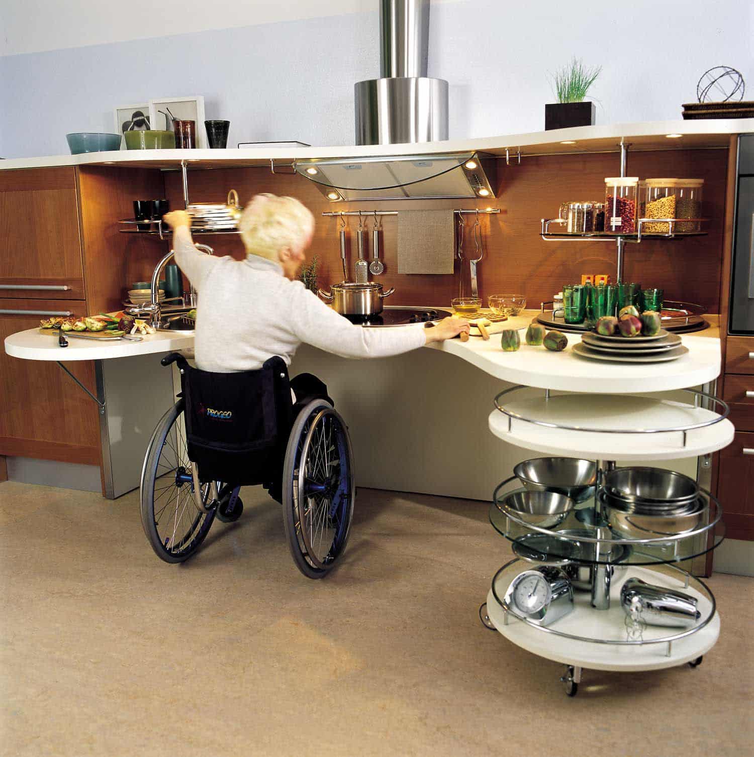 Ergonomic Italian Kitchen Design Suitable For Wheelchair Users ...
