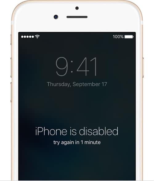 How to Fix " iPhone is Disabled"  Error on an iPhone, iPad or iPod touch ...