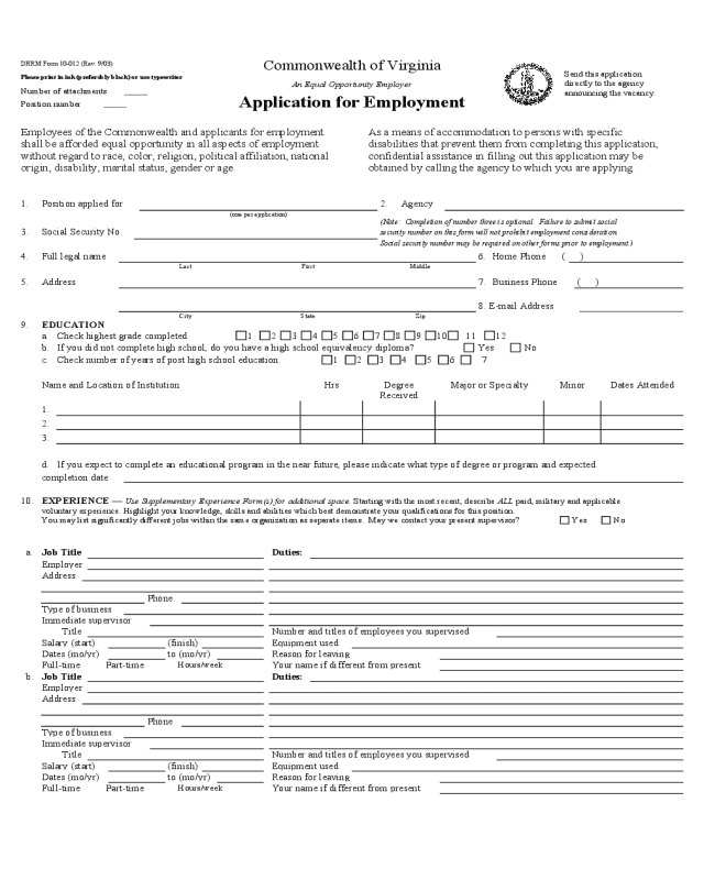 State Application 7.0 Format of Floyd County