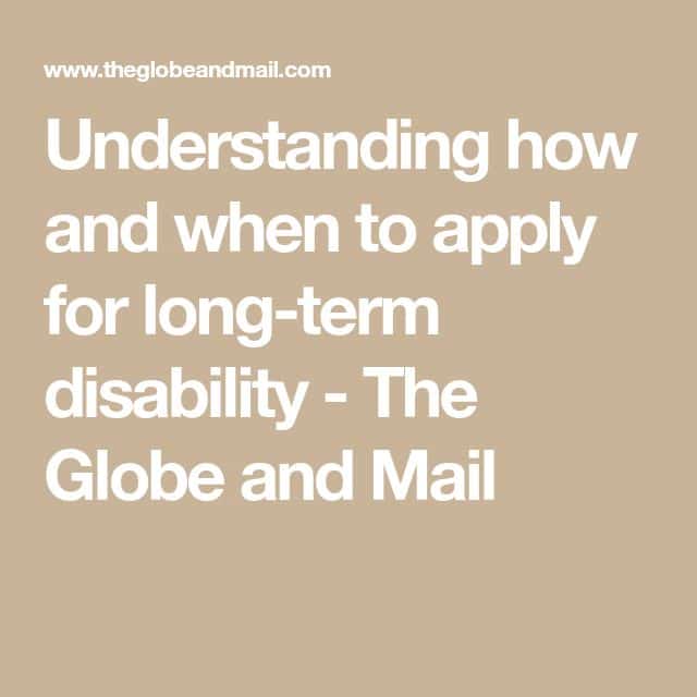 Understanding how and when to apply for long